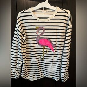 Crewcuts flamingo sweatshirt tunic sz 12 girls